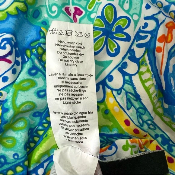 Lauren Ralph Lauren Women's Paisley Print Swimsuit. Size 12 - Picture 9 of 11